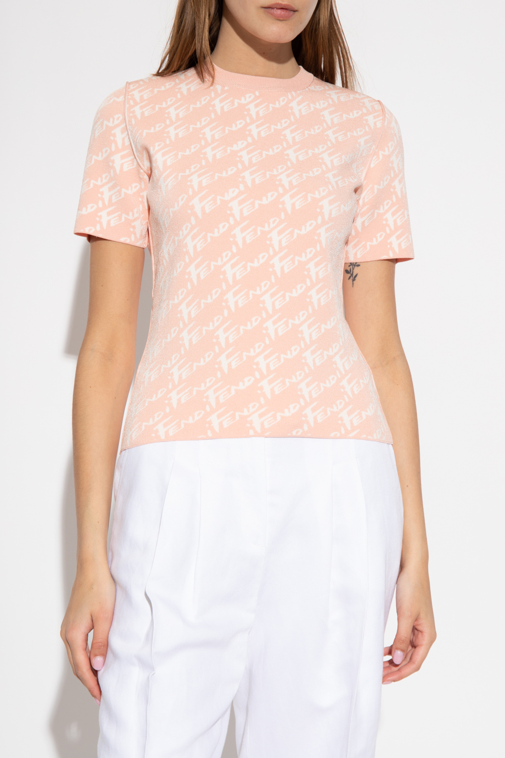 Pink shop fendi top